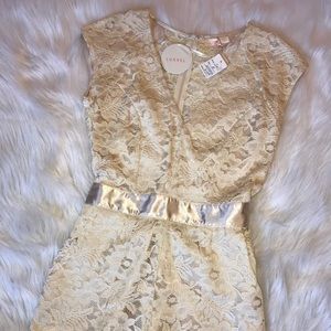 New Ivory Lace Romper